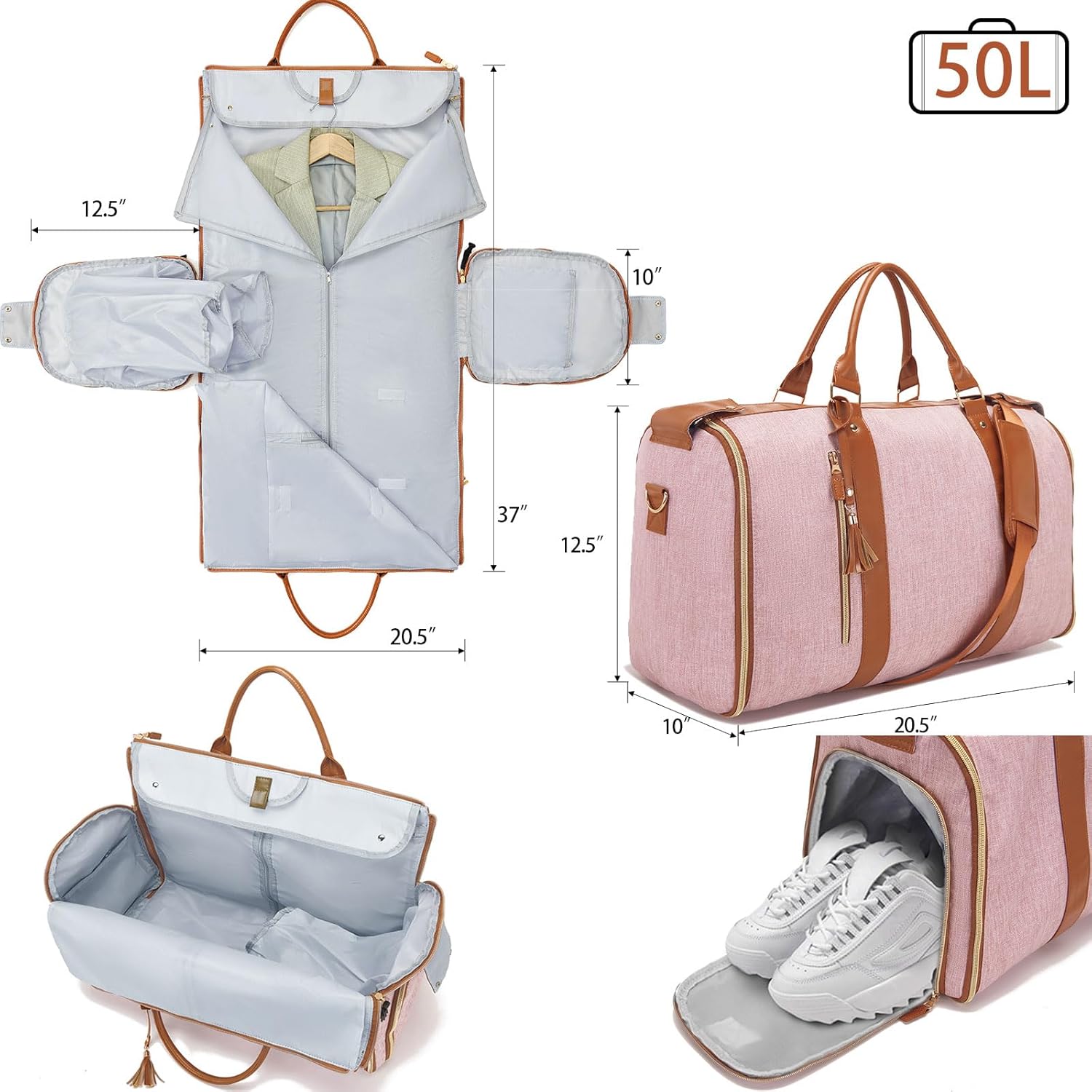 3 in 1 Foldable Garment Bag for Travel