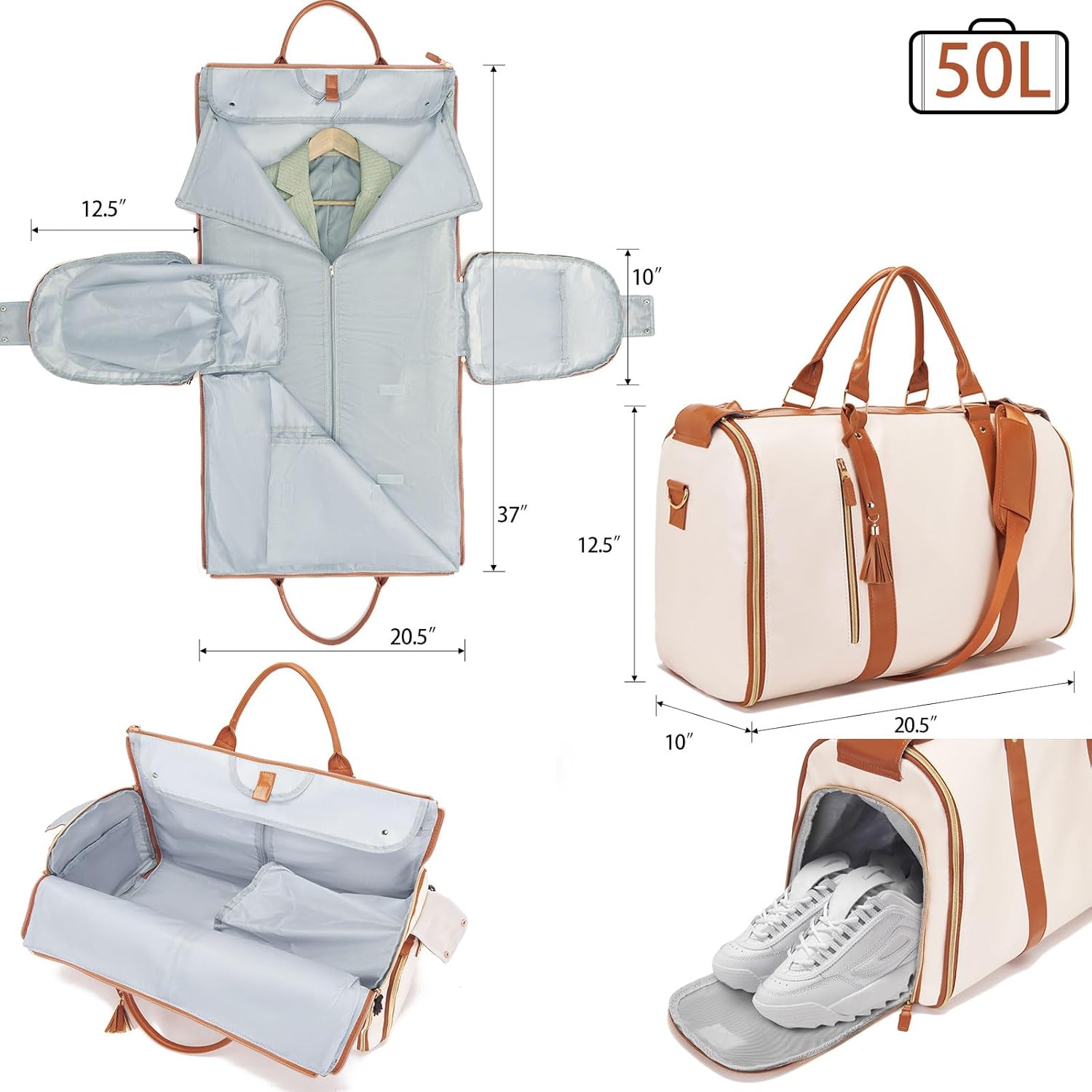 3 in 1 Foldable Garment Bag for Travel