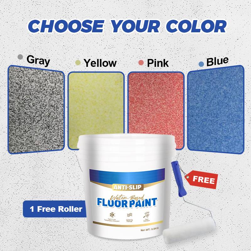 ✨Free brush🎁Wear-Resistant Anti-Slip Self-leveling Epoxy Floor Paint