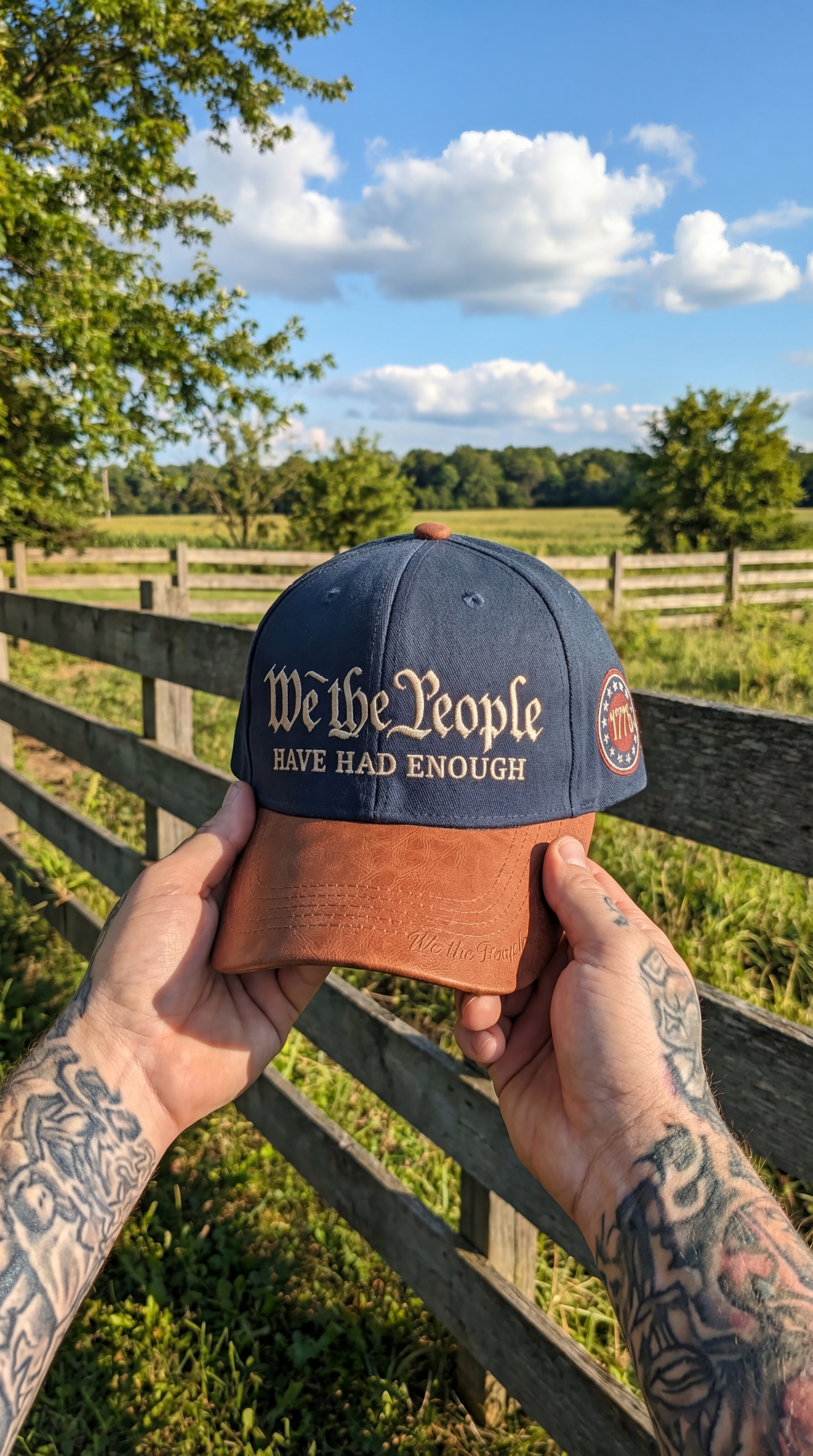 “We The People” Embroidered Statement Cap