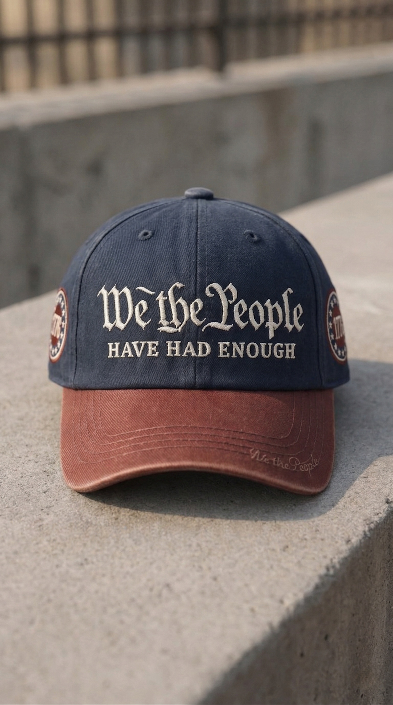 “We The People” Embroidered Statement Cap