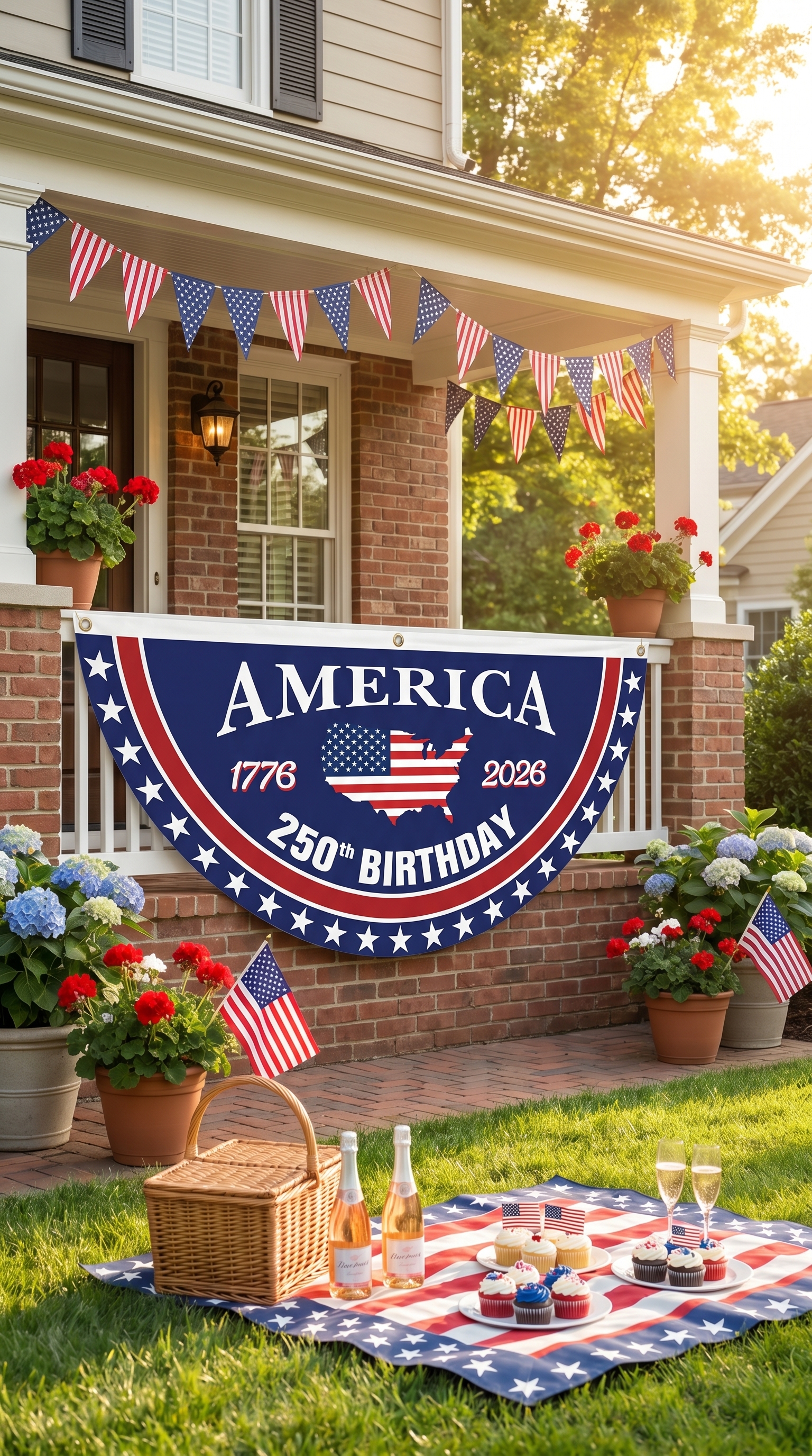 250th Anniversary USA Fan Flag