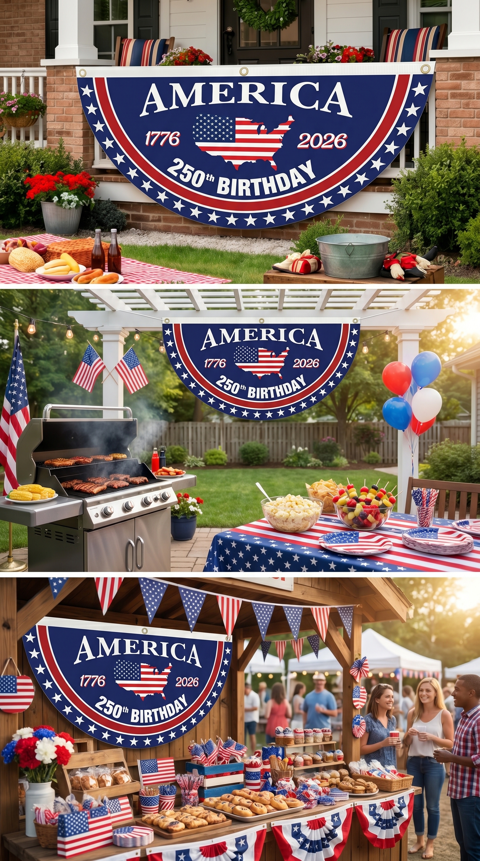 250th Anniversary USA Fan Flag