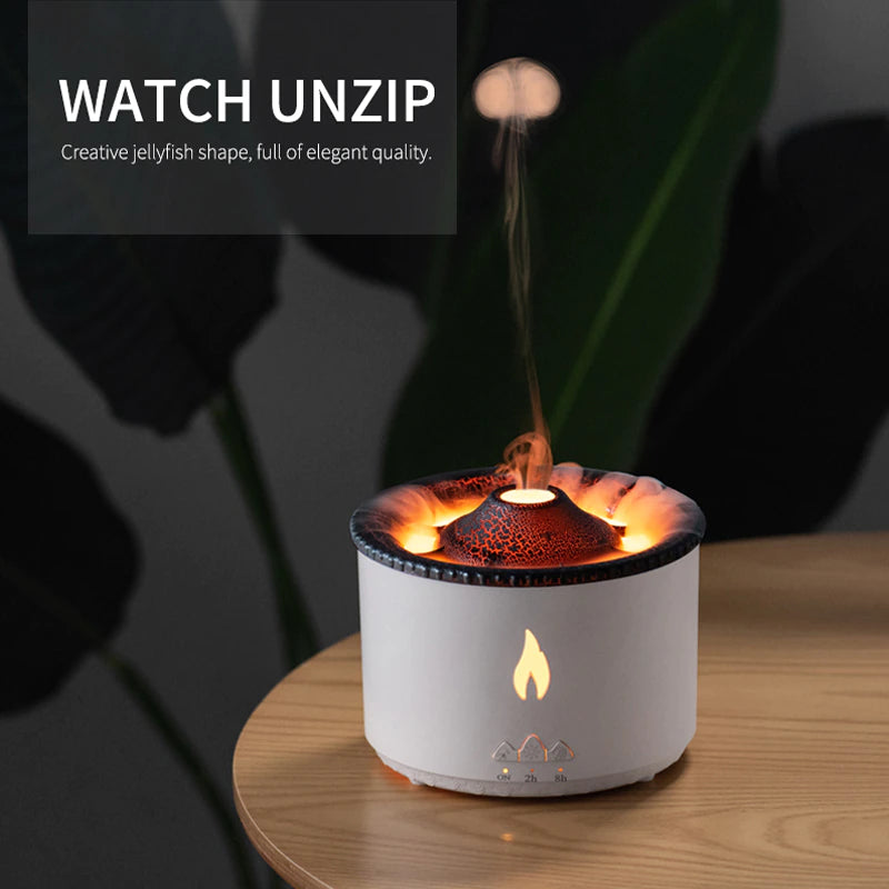 3D Volcano Flame Diffuser