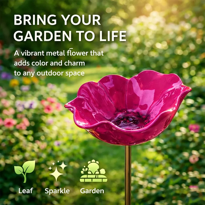 💖🎁2026 Mother's Day Gifts 50% Off--🐦🎁Handmade Metal Flower Garden Stake🐦