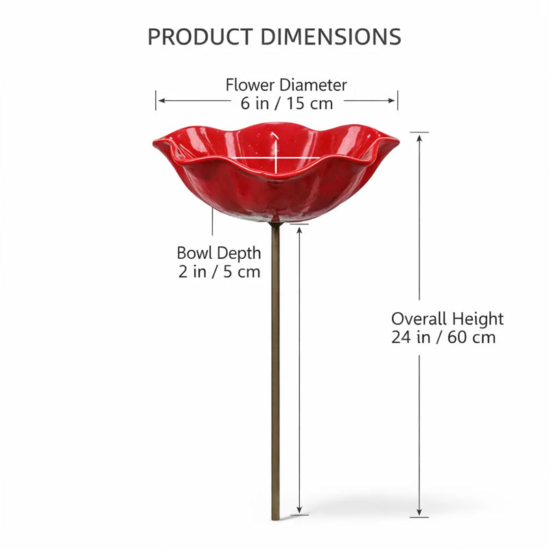 💖🎁2026 Mother's Day Gifts 50% Off--🎁Handmade Metal Flower Garden Stake🐦