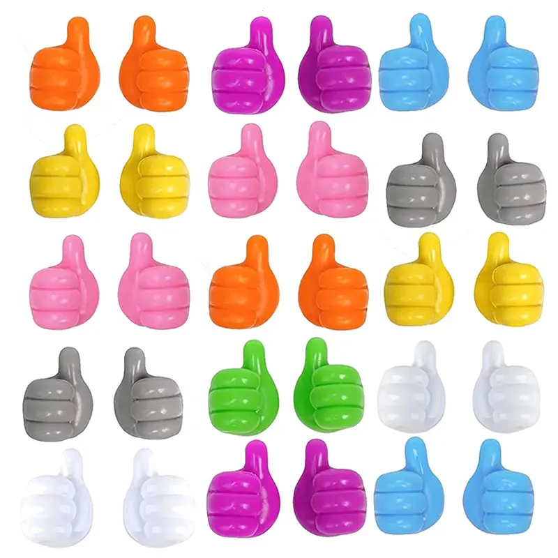 Multifunction Self Adhesive Thumb Hook(9 colors/set)