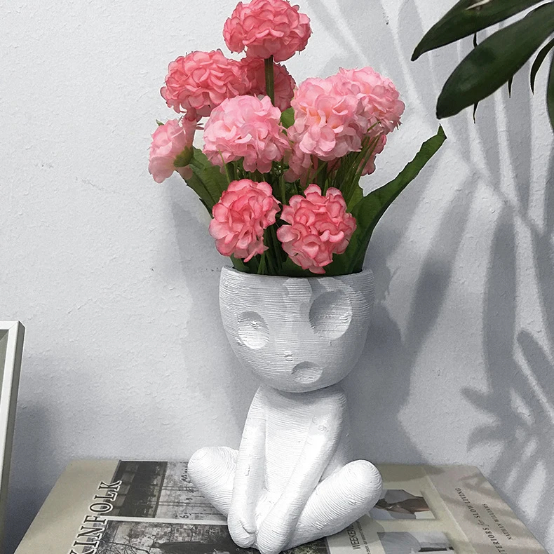 Creative Human Vase Arrangement