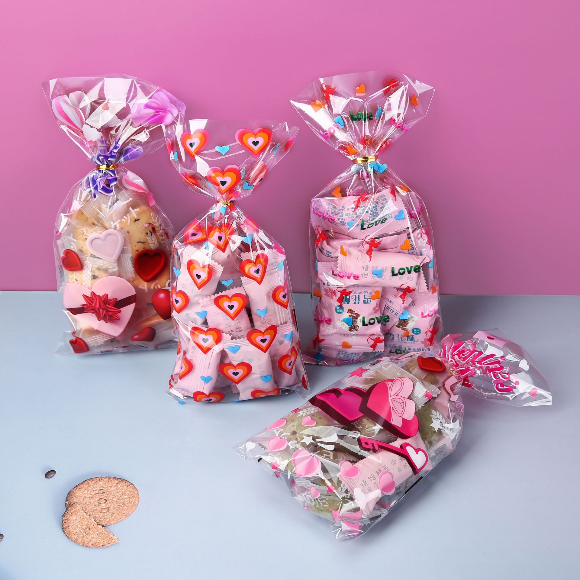 Paper Valentine's Day Glass Cookie Packaging