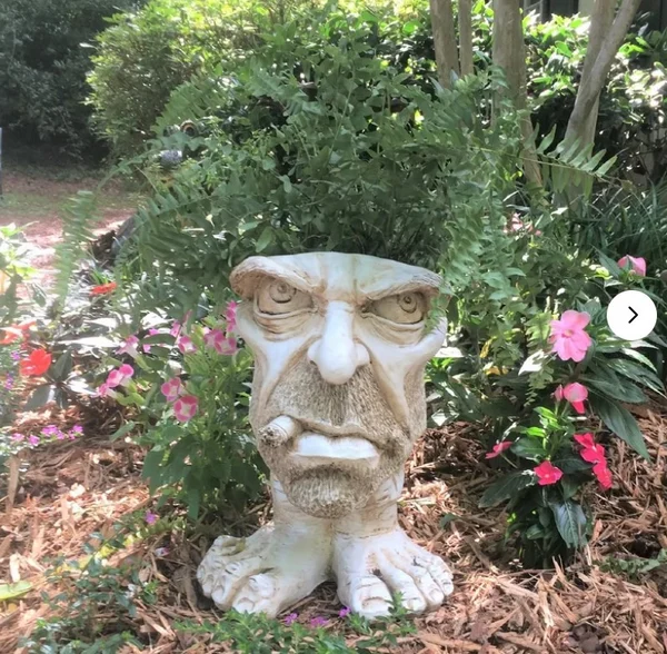 🤣Mugglys Face Statue Planter 