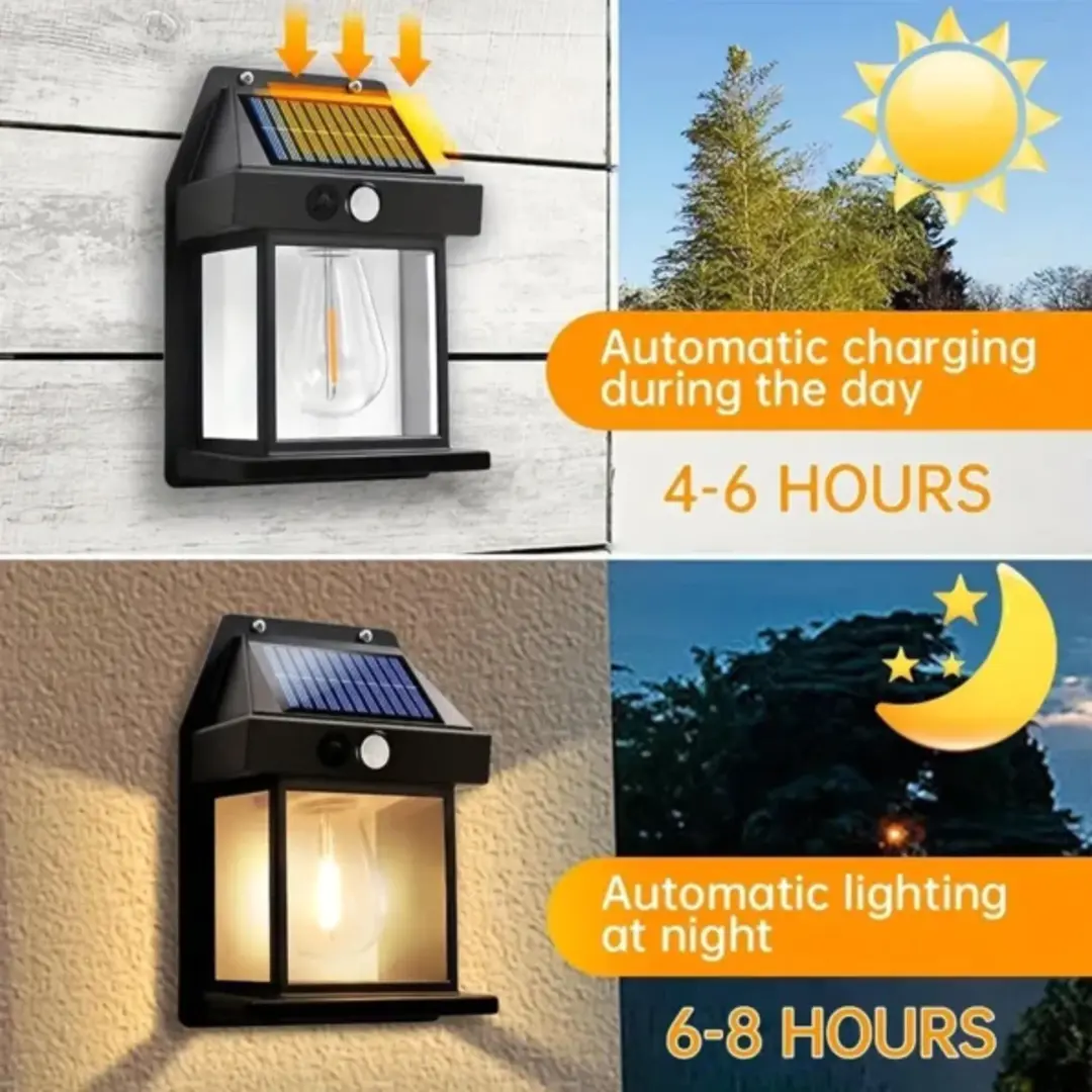 Outdoor Solar Tungsten Wall Light