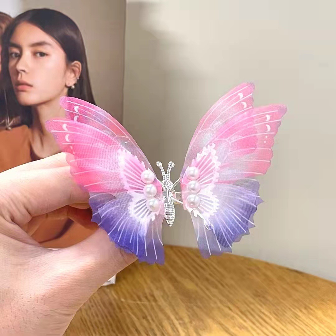 🦋Handmade Elegant Gradient Butterfly Hair Clip