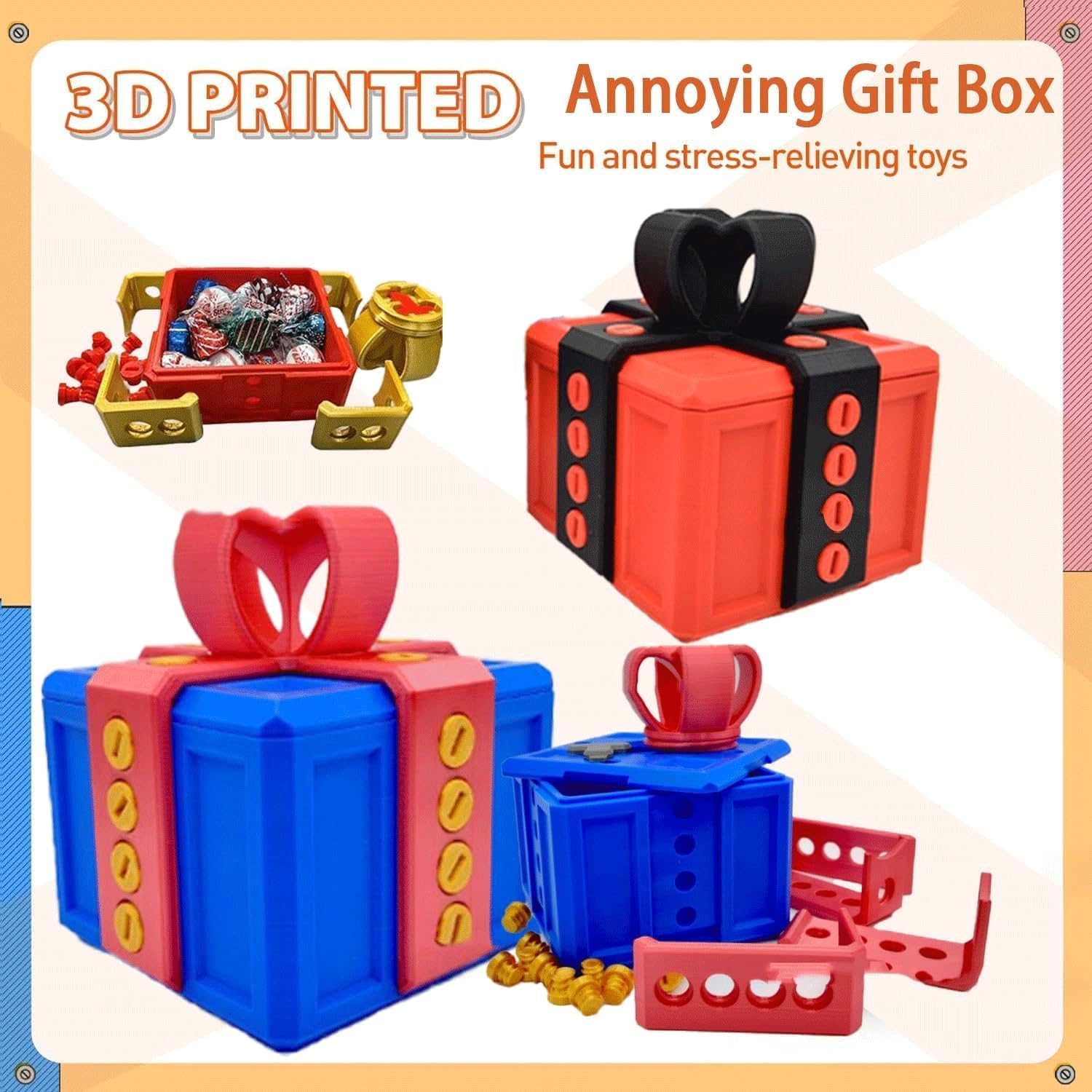 🎁Annoying Gift Box - 3D Printed Gift Box🎁