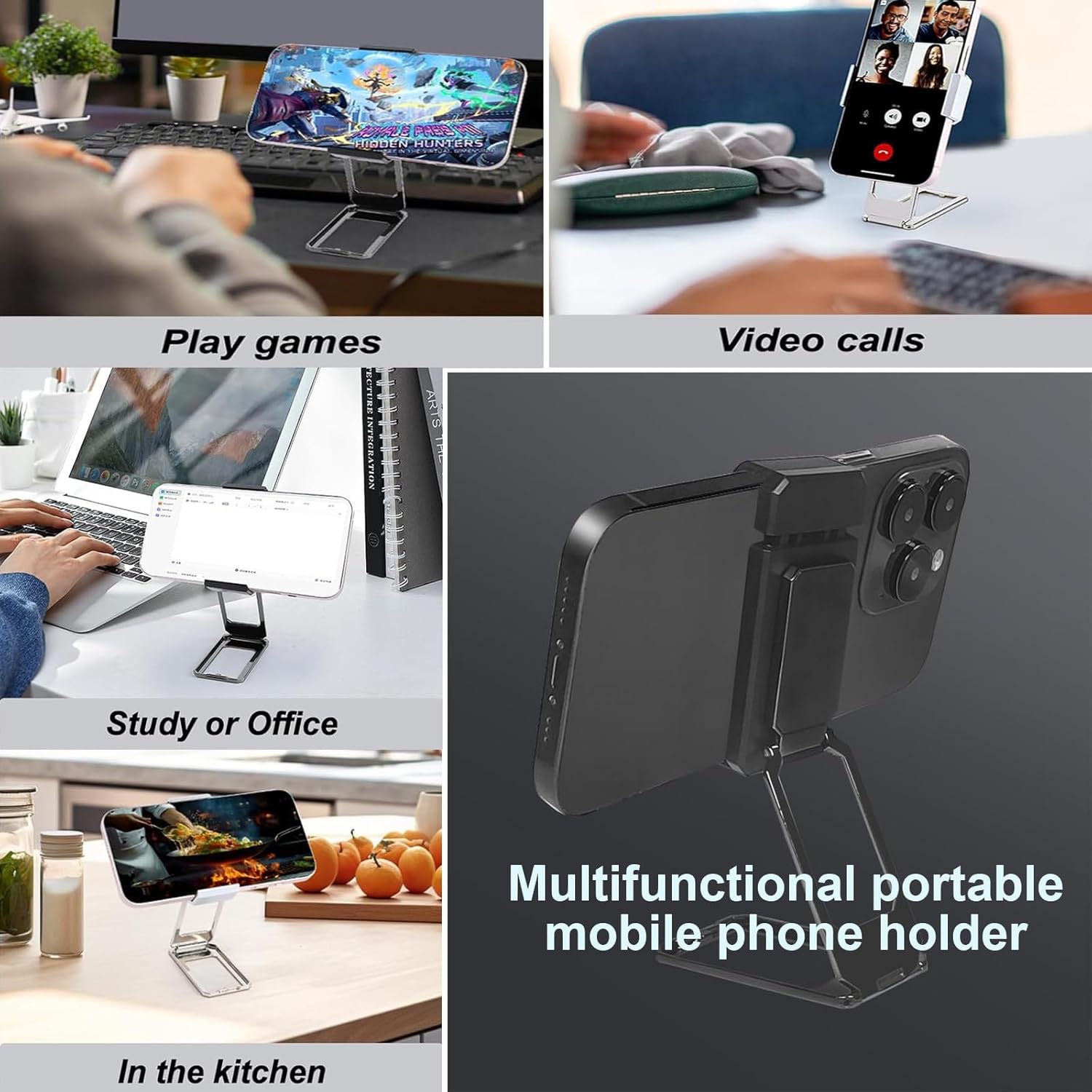 360 Rotation Foldable Back Clip Phone Ring Holder