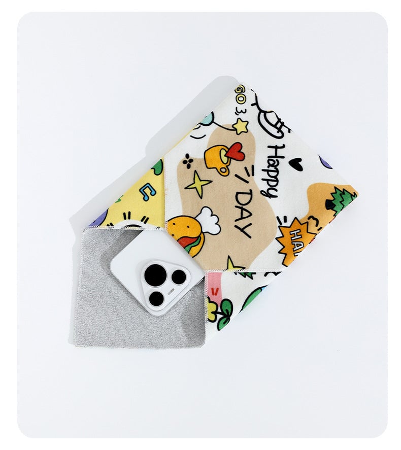 🌟 Flat Open Makeup Bag & Self-Adhesive Cloth ✈️💄📸