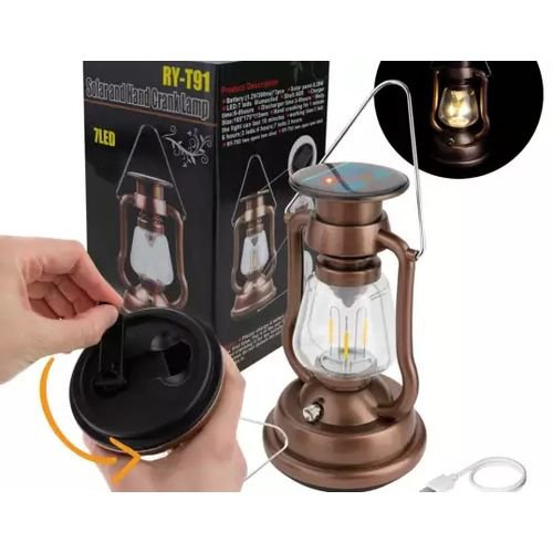 Vintage LED Solar And Hand Crank Lamp(50% OFF today!!!)