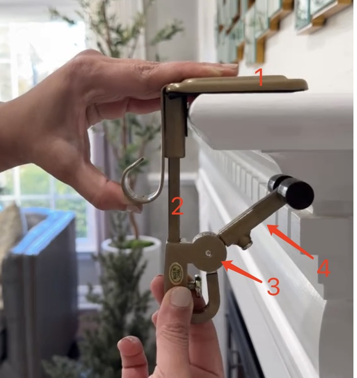 2024 New Heavy duty 2-in-1 garland and stocking hangers