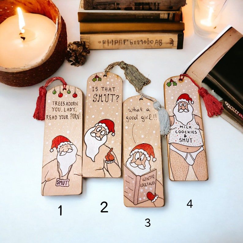 (💥Early Christmas Sale💥)-Wooden Smut Bookmark for Women Reading Romantic Novels