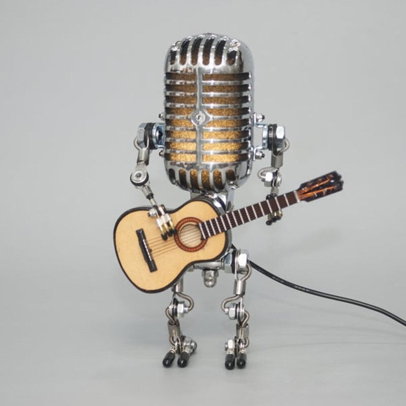 Retro Microphone - Robot Touch Table Lamp