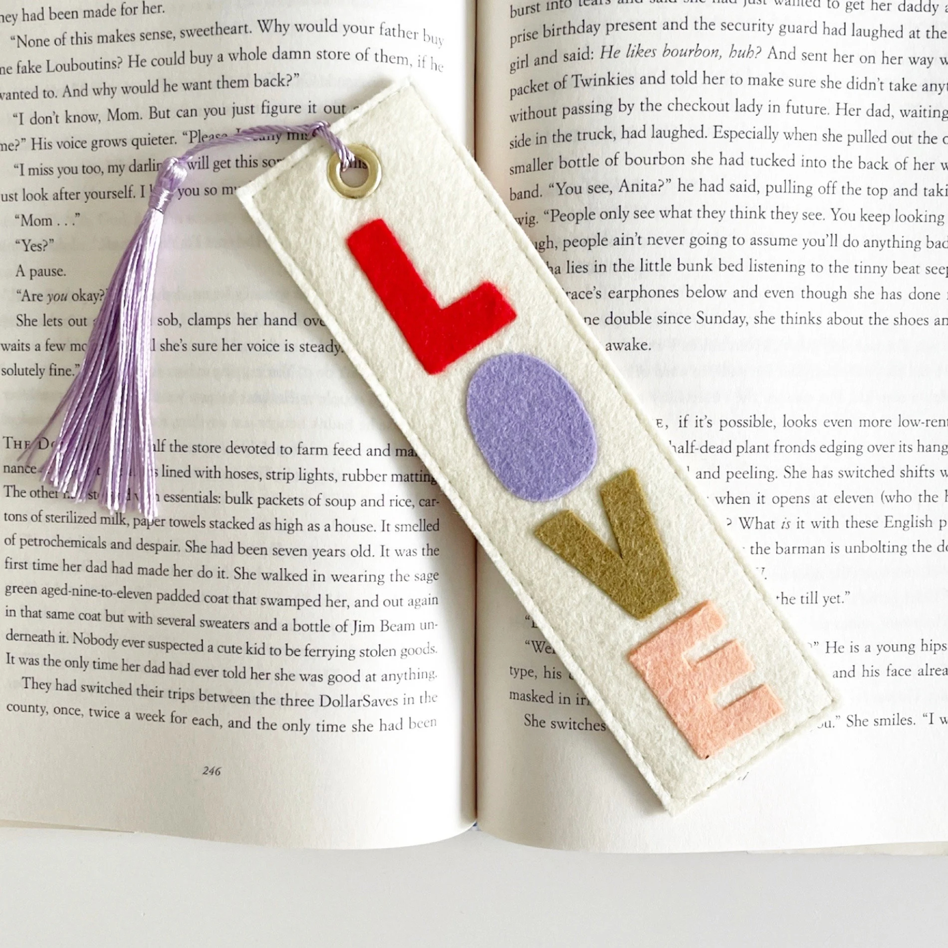 -Personalized Hand Embroidered Book Mark