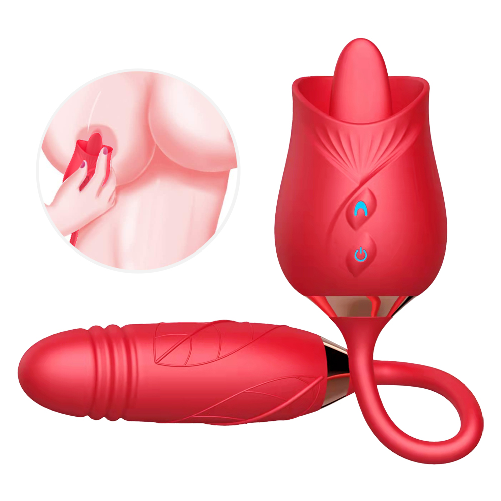 Rose Sex Toys Dildo Vibrator-Wonababi