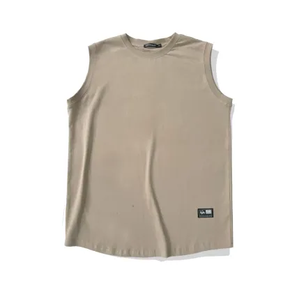 Wonababi Hide Your Chest Binder mouwloze tanktop – los zittende, comfortabele blouse met ronde hals, kleine hals en armsgaten, vrijetijdshemden, zwart, L
