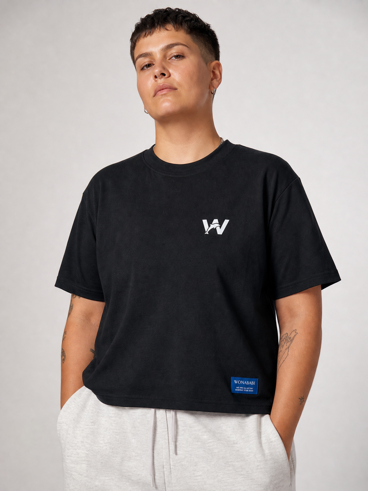 Binder-Friendly Heavyweight Boxy T-Shirt | Unaboy by Wonababi