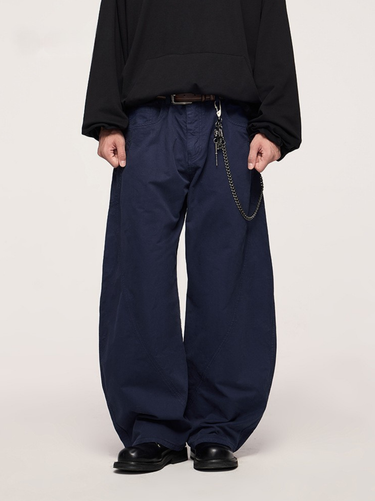Toby Cleanfit Patchwork Multi-pocket Lumberjack Jeans-Wonababi