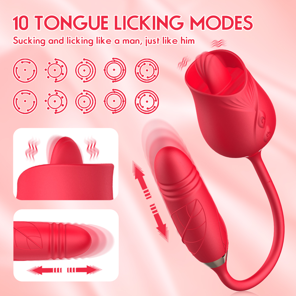 realistic sex doll feet plusOne Clitoral Stimulating Rose Vibrator with USB Charging Cable, 10  Pulsing Settings, Waterproof main image 0
