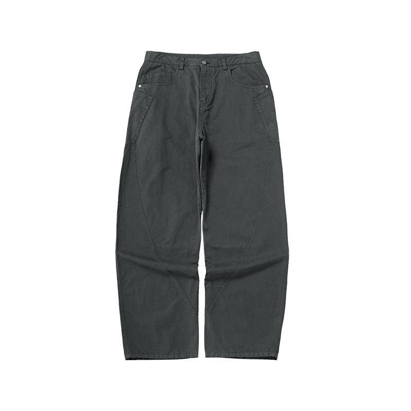Toby Cleanfit Patchwork Multi-pocket Lumberjack Jeans-Wonababi