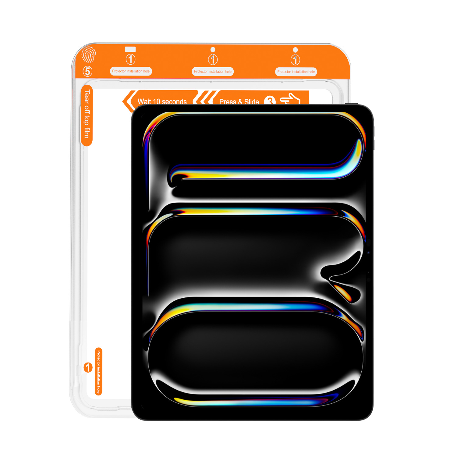iPad Pro 2024 HD Screen Protector with Easy-install Tray detail