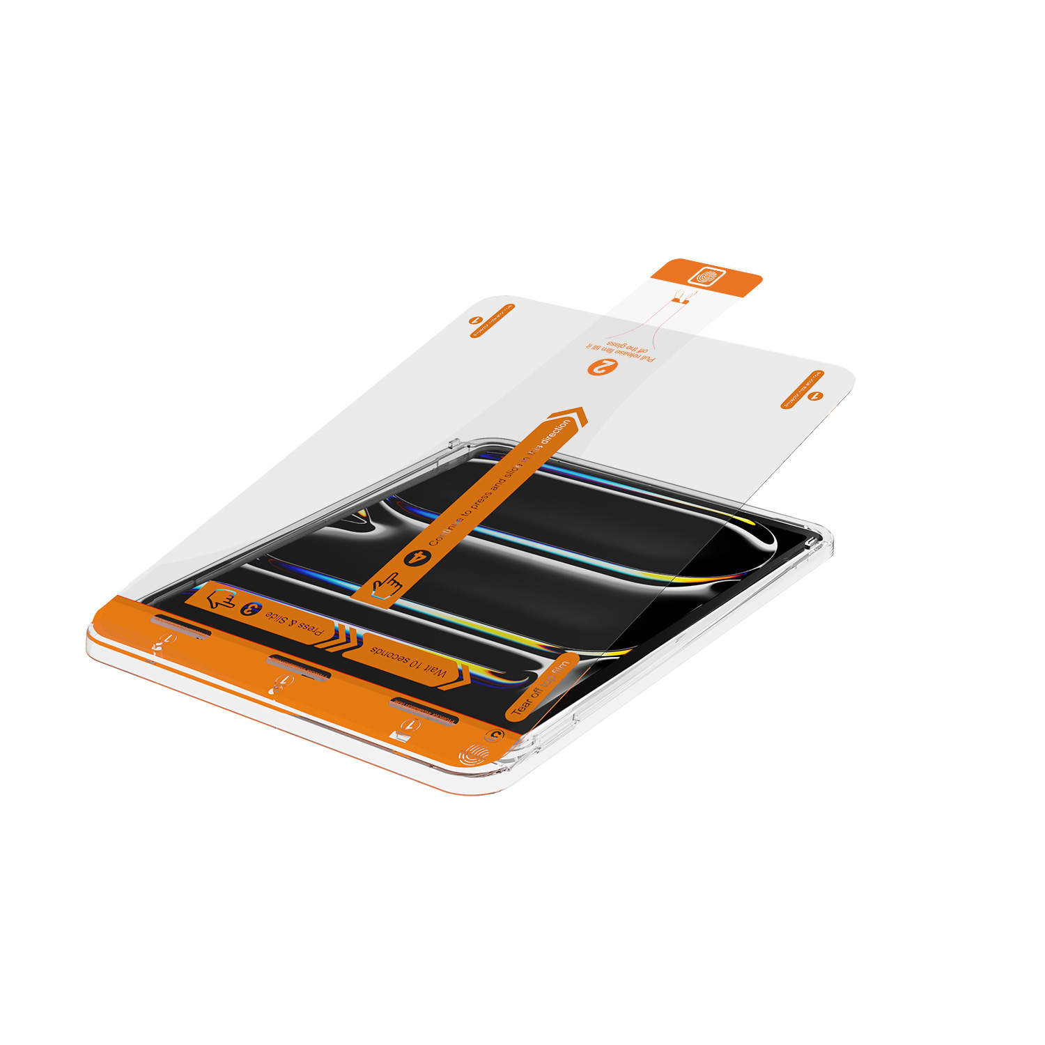 iPad Pro 2024 HD Screen Protector with Easy-install Tray product details