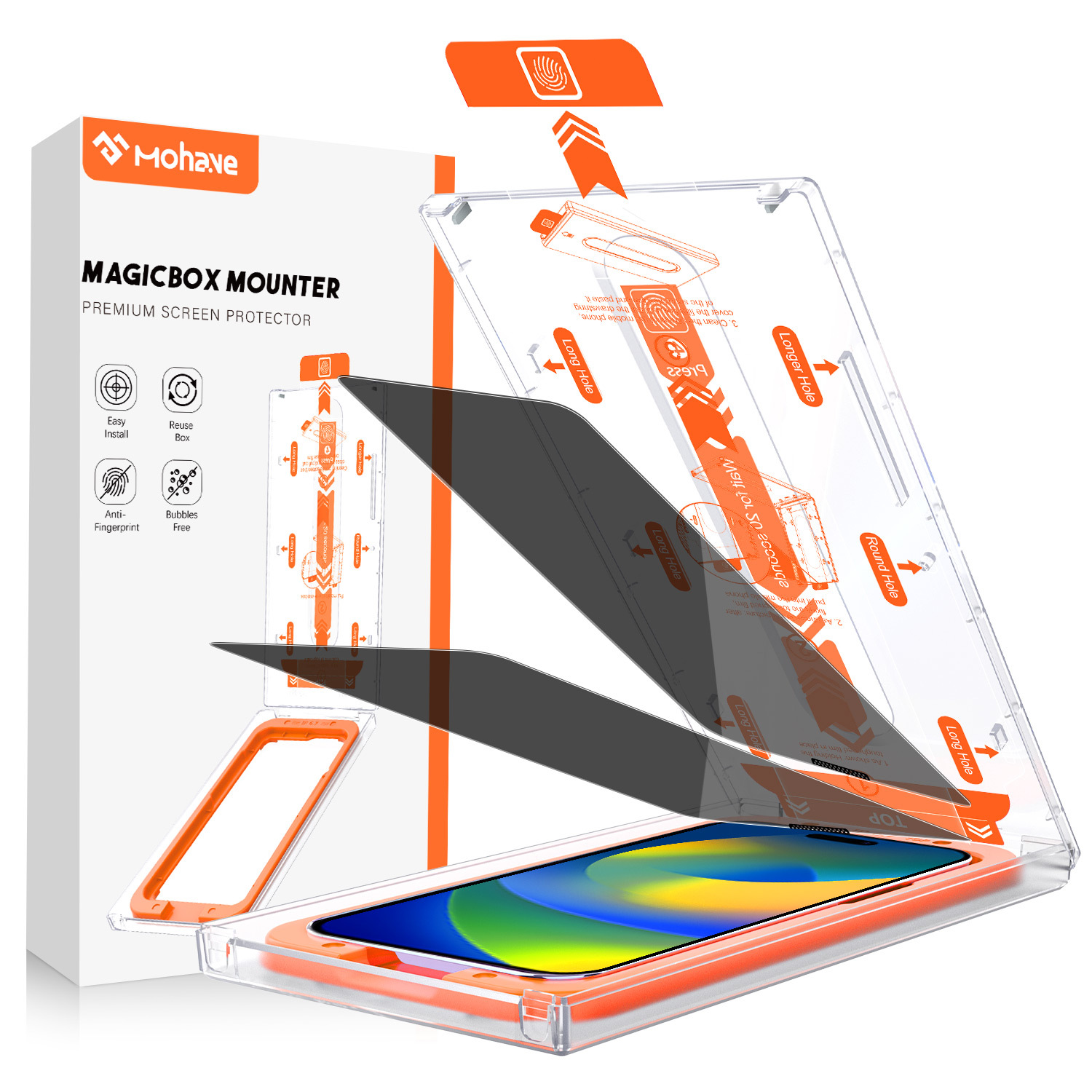 Easy Install Screen Protector for iPhone 15/15 Plus/15 Pro/15 Pro Max detail