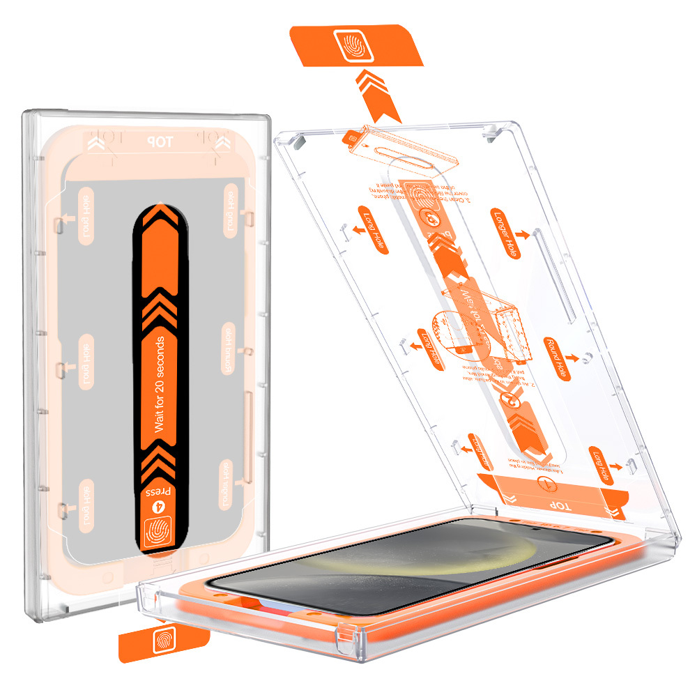 Galaxy S24 Plus Screen Protector with Easy-install Box detail