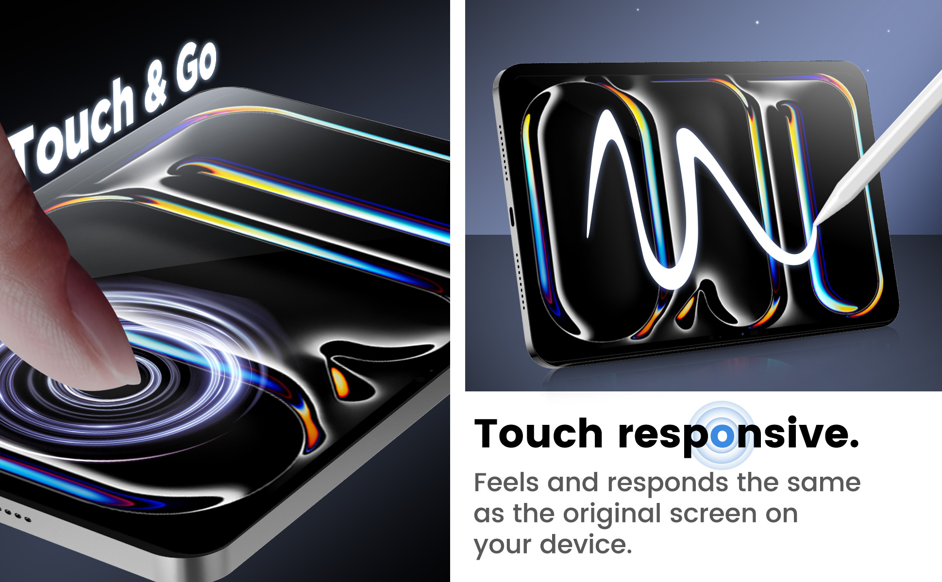 Touch Response: Same Original Response with Apple Pencil and Fingertips