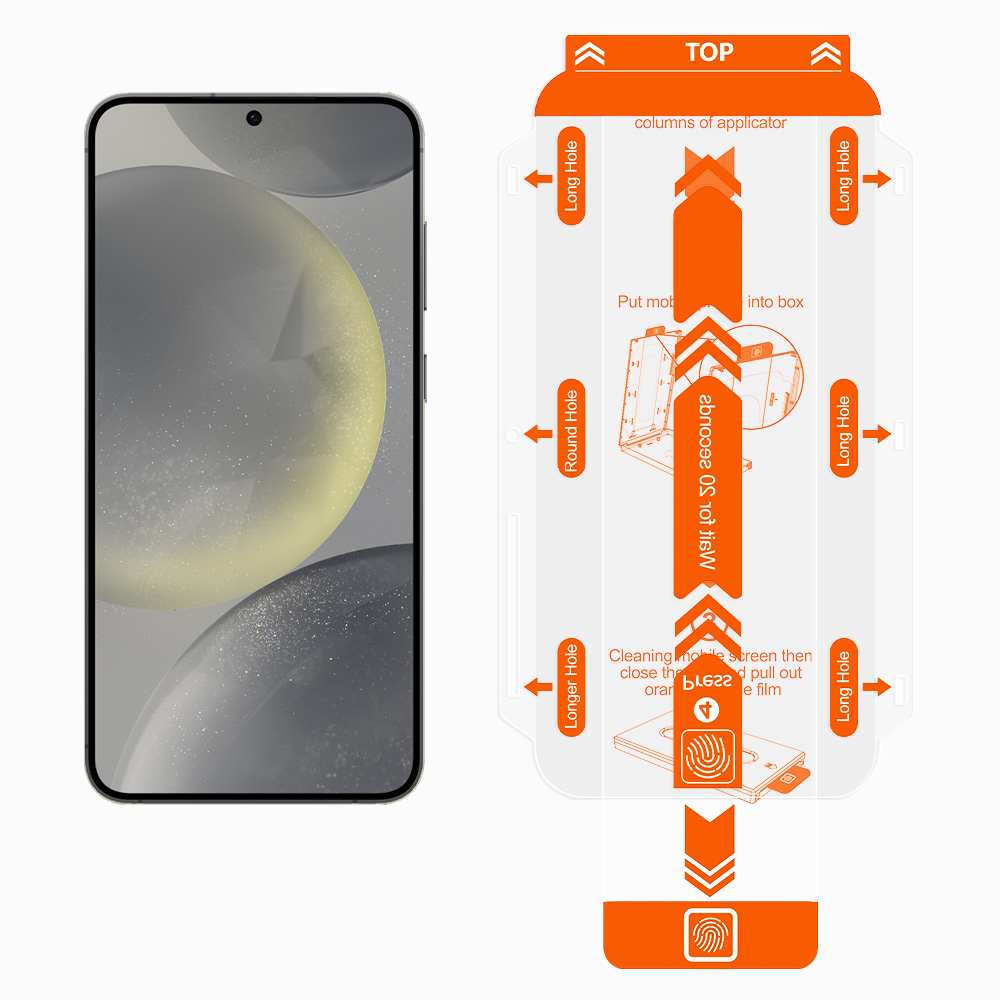 Galaxy S24 Plus Screen Protector with Easy-install Box detail