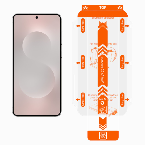 Galaxy S25 Edge Screen Protector without Box detail