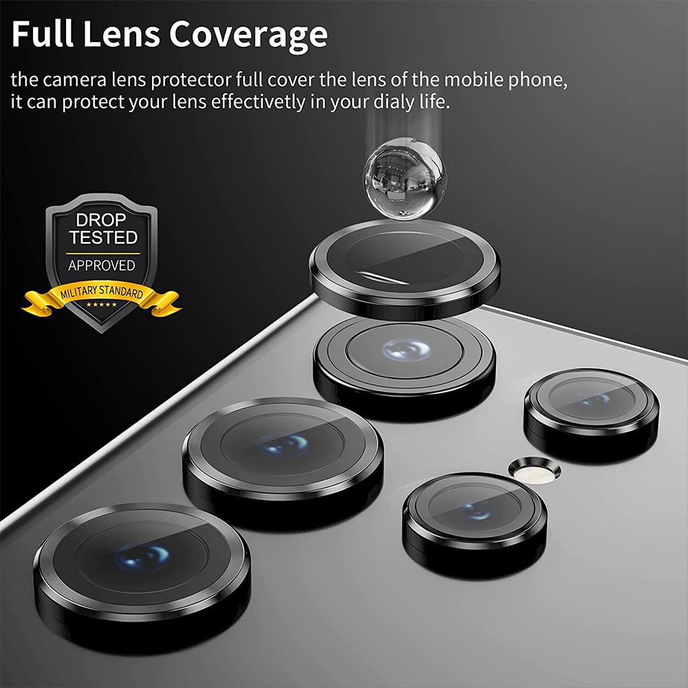 Galaxy S24 Ultra Metal Camera Lens Protector with Tray
