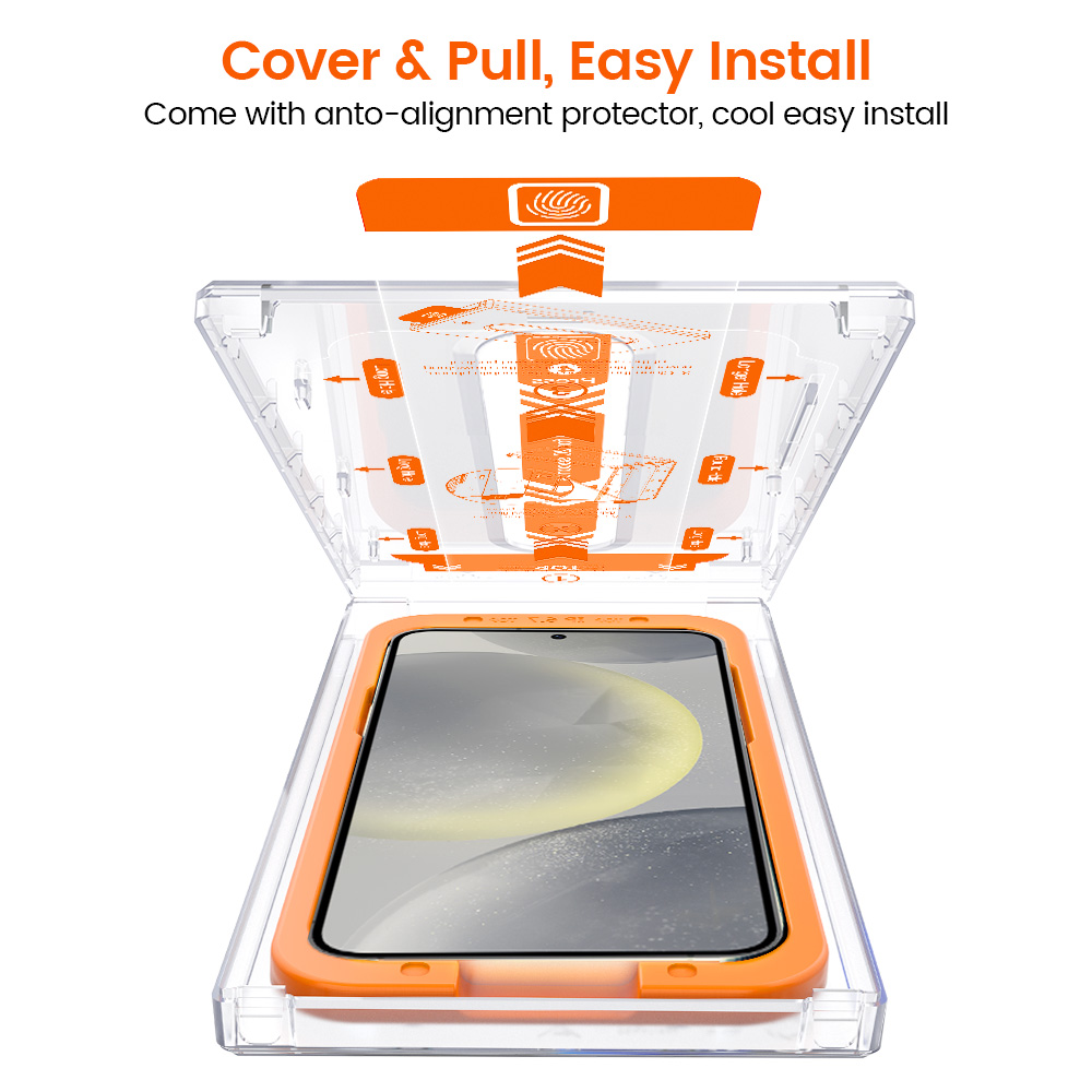 Galaxy S24 Plus Screen Protector with Easy-install Box