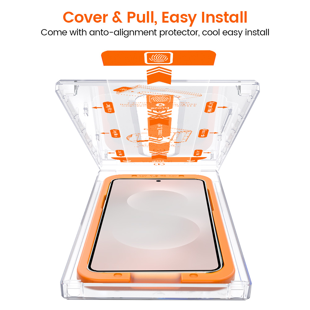 Easy-install Screen Protector HD Privacy Glass for Galaxy S22 S23 S24 S25 Series detail