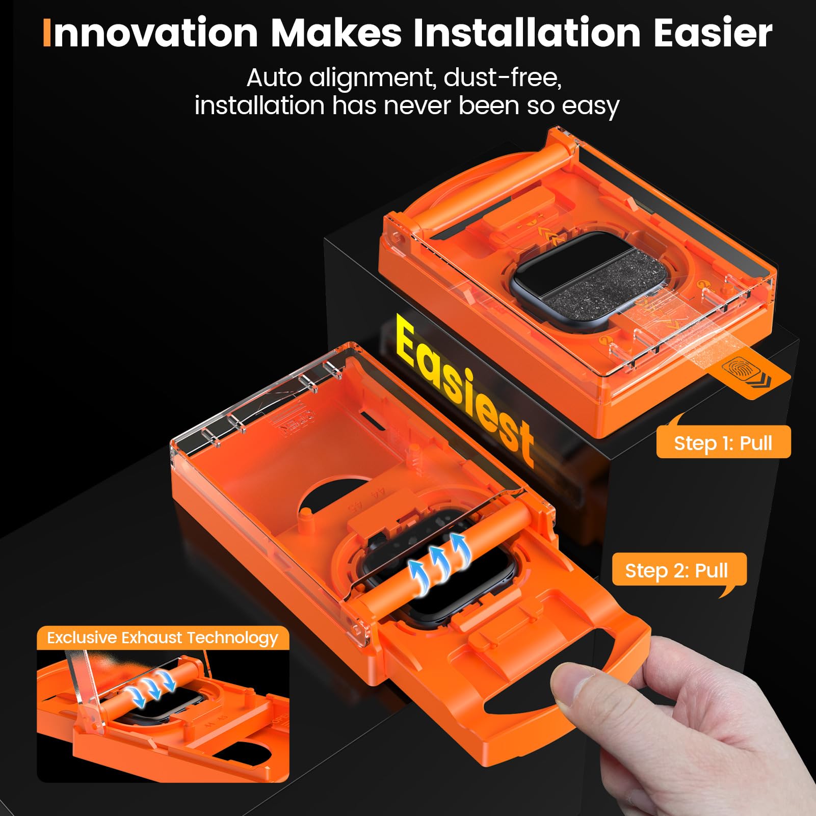 Protective films for Apple Watch 7/8/9 41/45mm (without the easy-install box)