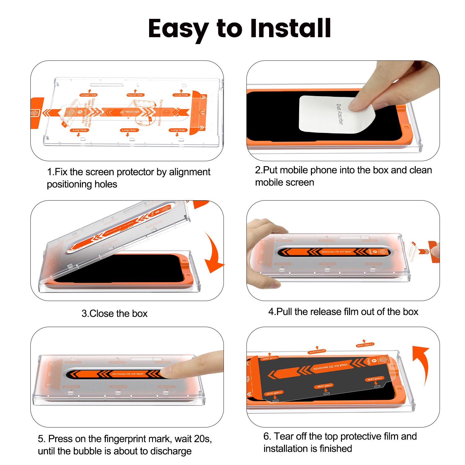 Galaxy S24 Ultra Glass Screen Protector with Easy-install Magicbox