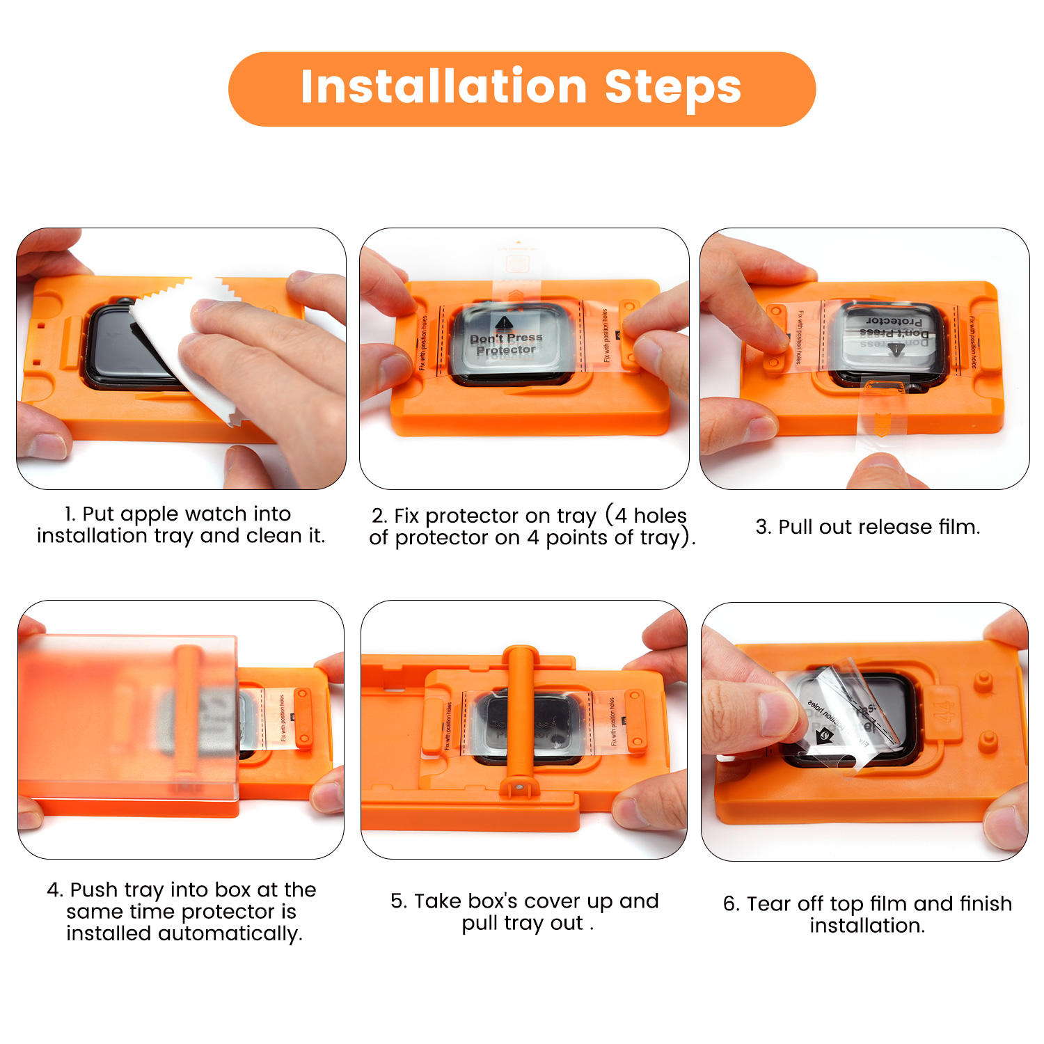 Apple Watch Series 9 Screen Protector with Easy-install Magicbox