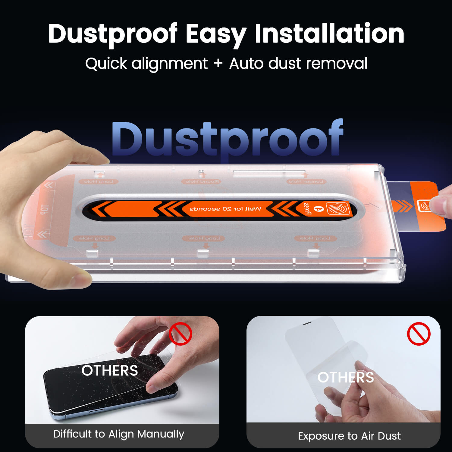 EZ Fit Screen Protector for iPhone 17/17 Air/17 Pro/17 Pro Max detail