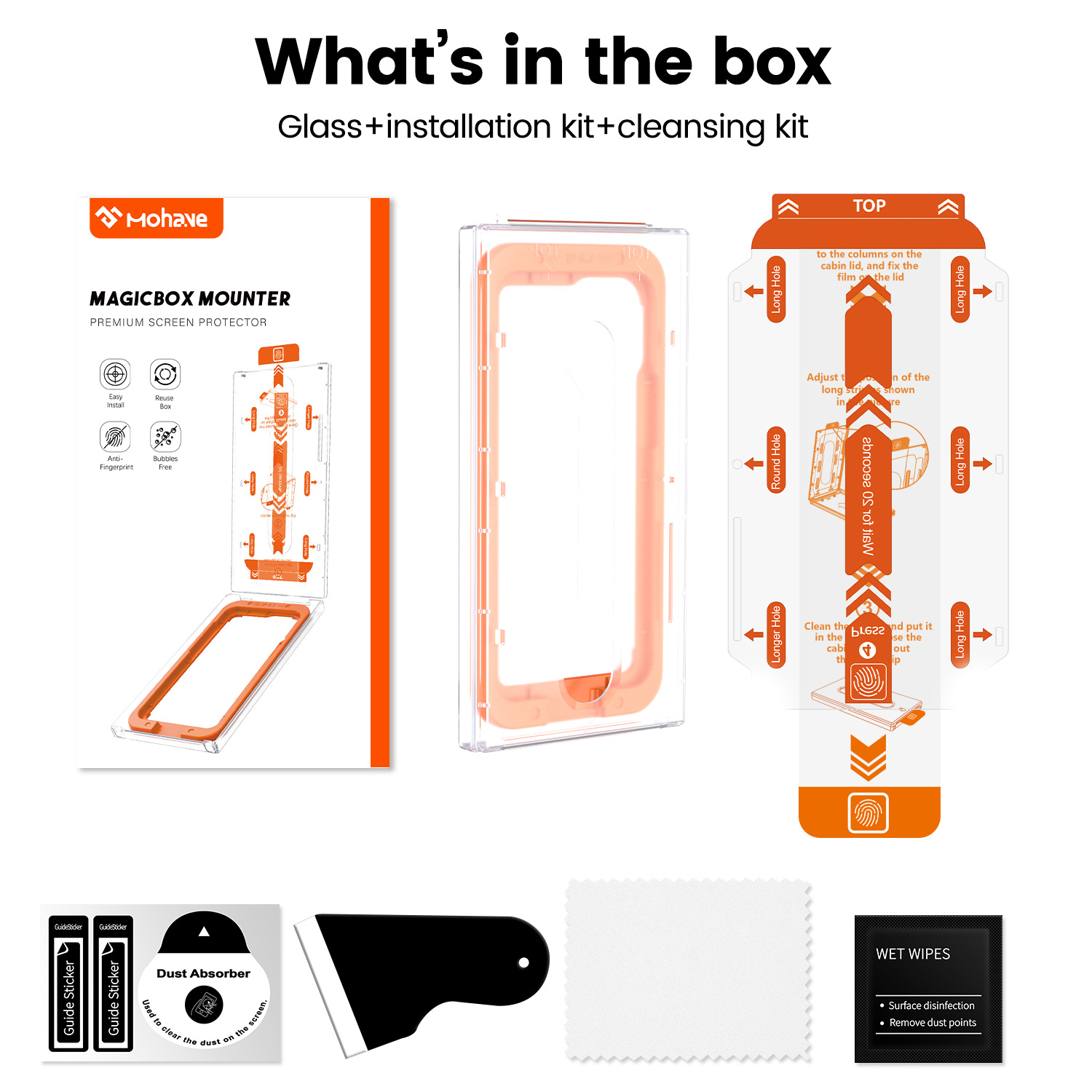 Galaxy S24 Ultra Glass Screen Protector with Easy-install Magicbox