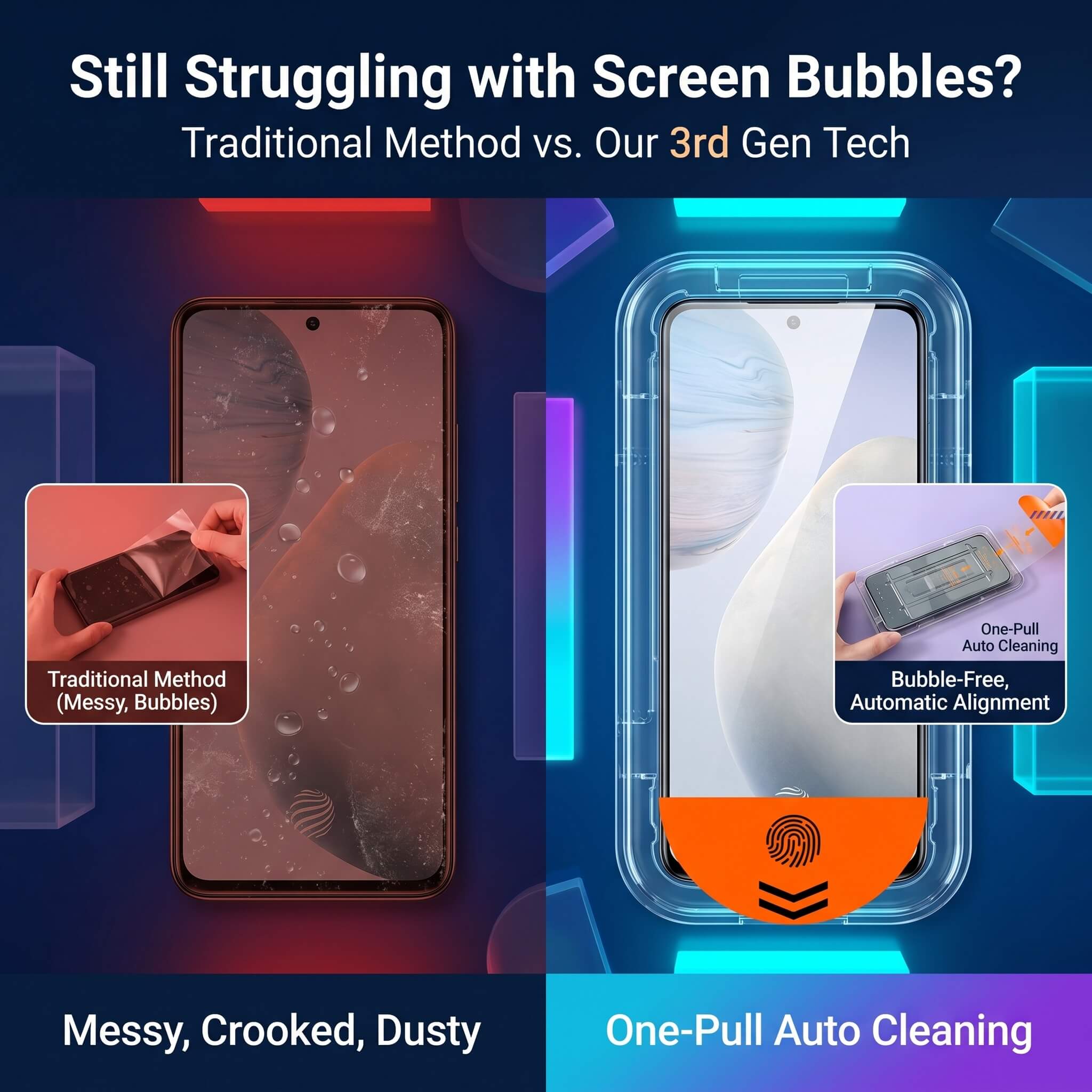 Google Pixel 10 Series Screen Protector with EZ Fit Tray detail