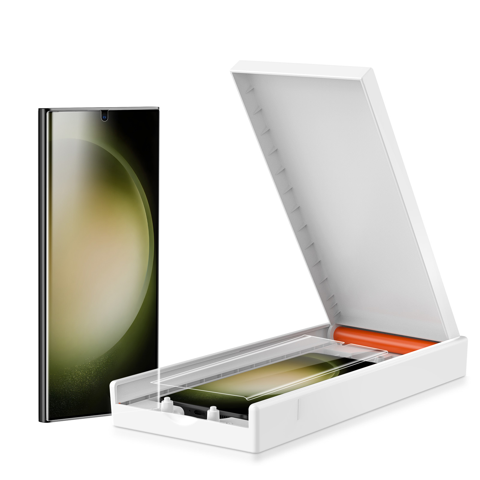 Premium Screen Protector with Box for Galaxy S23 Ultra detail