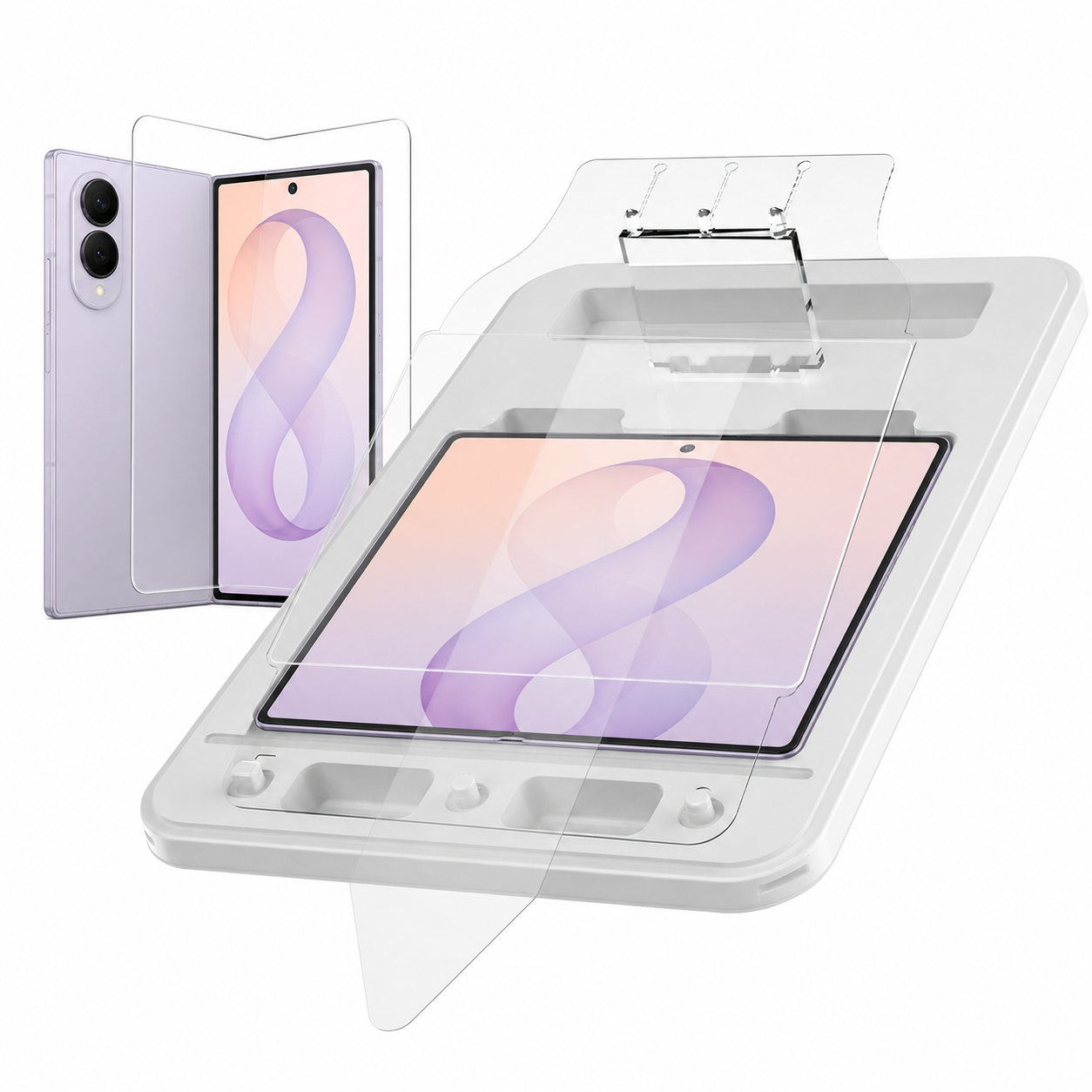 MOHAVE Galaxy Z Fold8 inner screen protector kit with installation tray