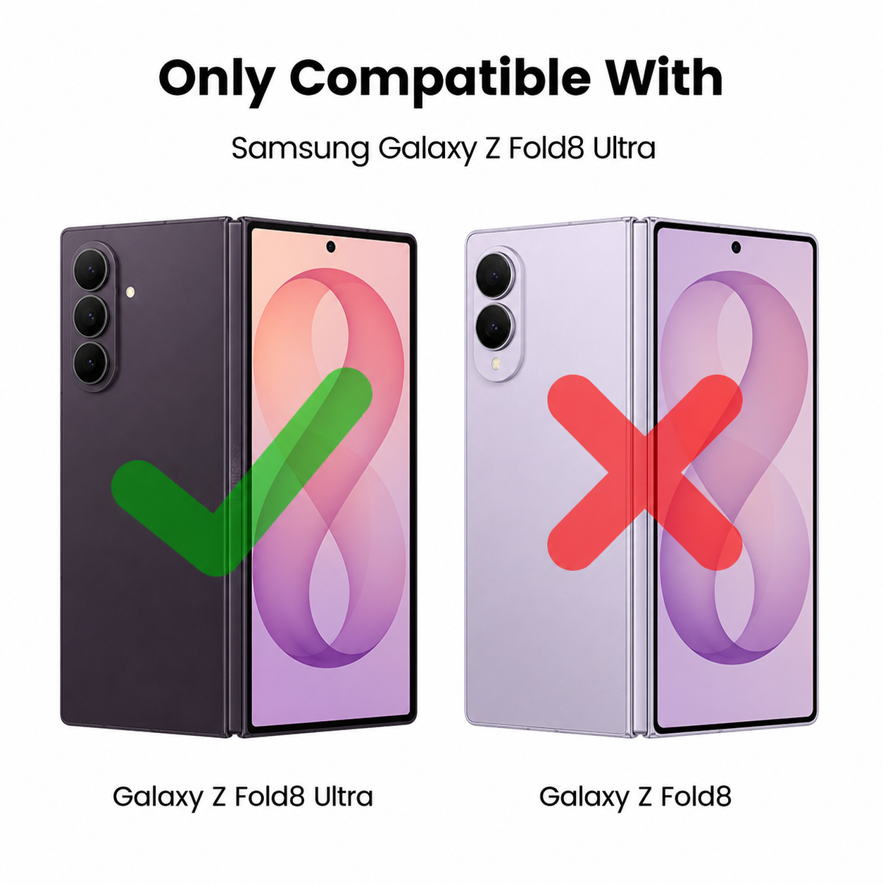 Galaxy Z Fold8 Ultra screen protector compatibility comparison with Galaxy Z Fold8