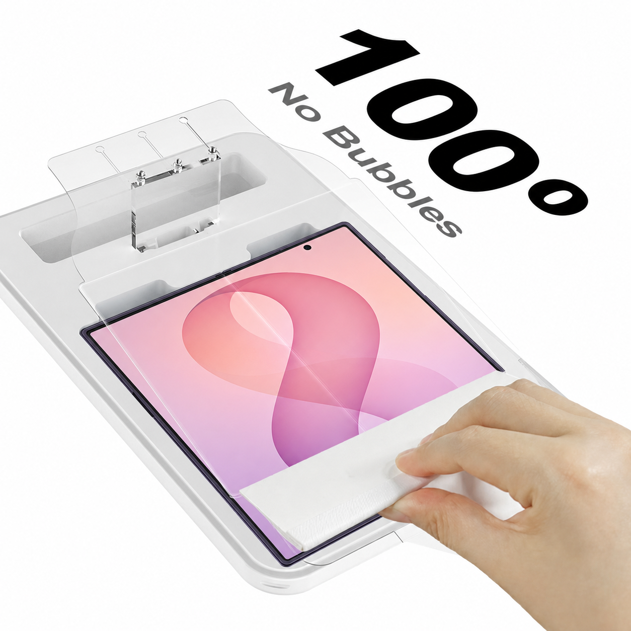 Bubble-free Galaxy Z Fold8 Ultra inner screen protector installation